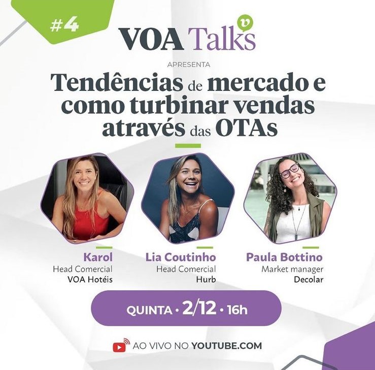 Leia mais sobre o artigo VOA, Hurb e Decolar debatem sobre retomada do turismo e tendências do mercado hoteleiro